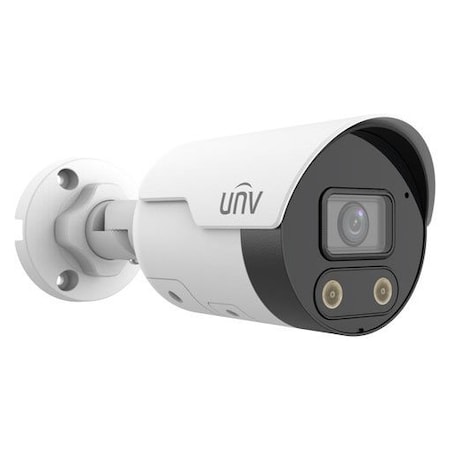 Uniview 4MP WDR IR Alarm Bullet Network Camera 2.8mm Fixed Len, IR 30m, Mic IPC2124SB-ADF28KMC-I0